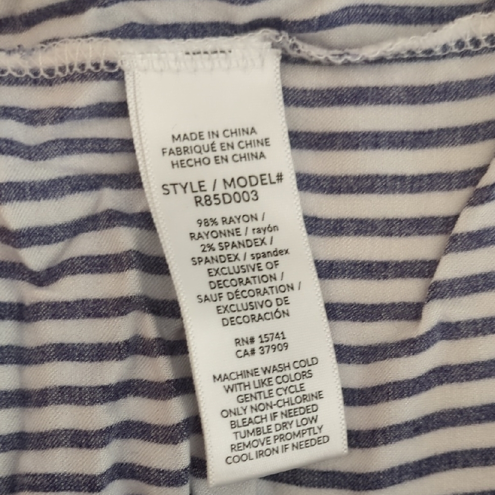 Splendid Navy and White Striped Lounge Shorts - Picture 8 of 8
